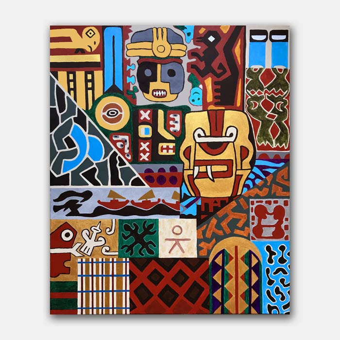 original acrylic on canvas painting by artist Mark McKinney