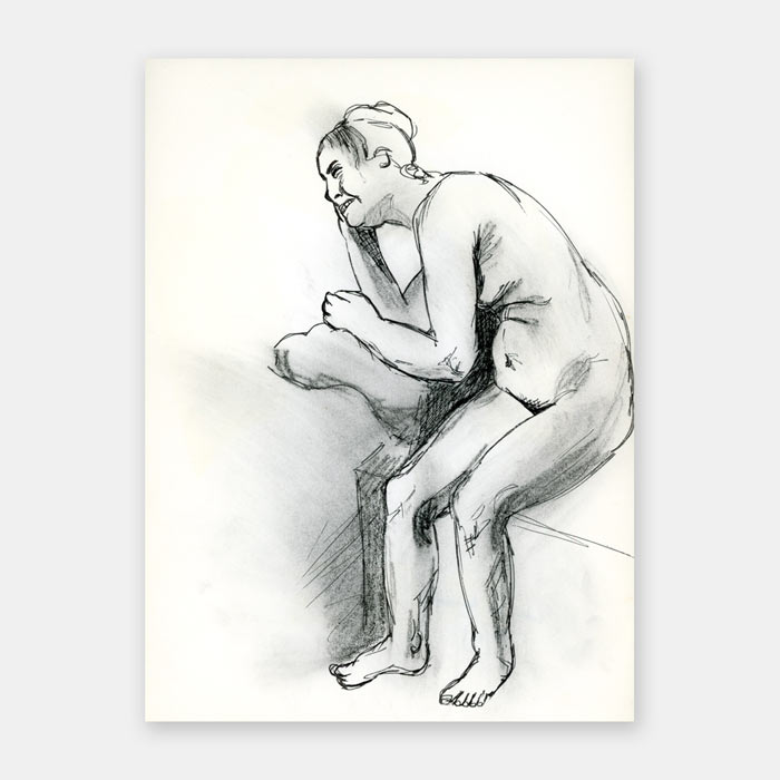 original sketchbook drawing by artist Mark McKinney