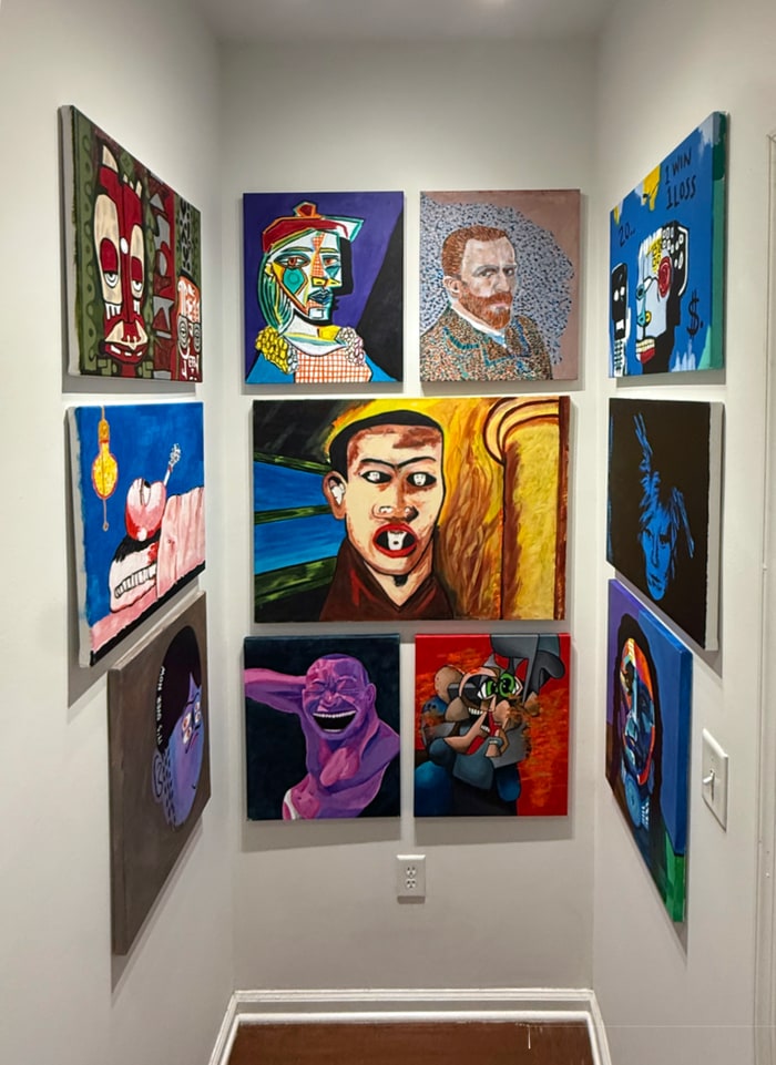 paintings made in homage to favorite artists