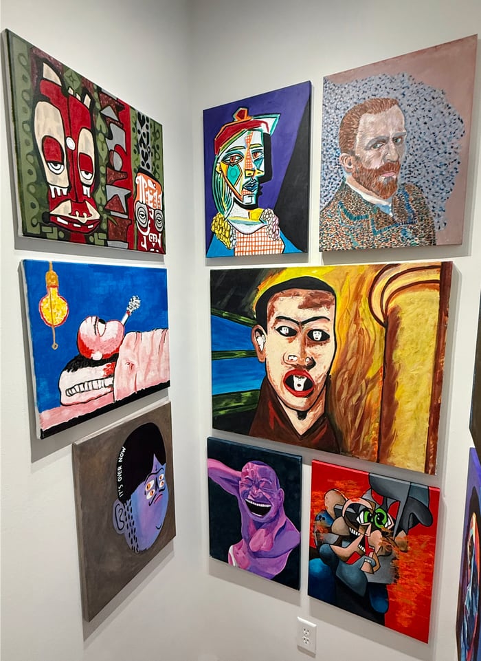 paintings made in homage to favorite artists