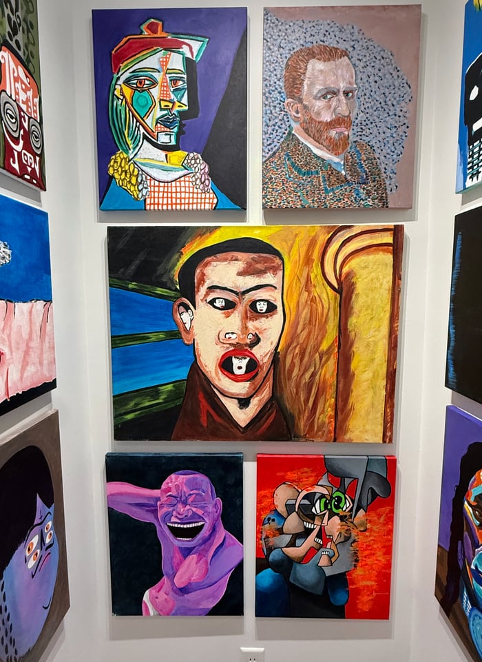 paintings made in homage to favorite artists