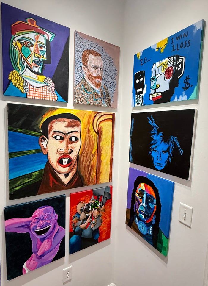 paintings made in homage to favorite artists