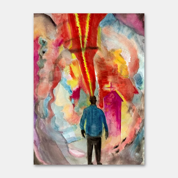 original watercolor painting by artist Mark McKinney