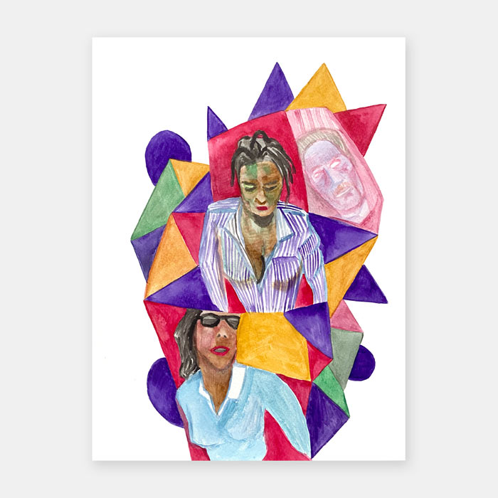 watercolor painting on paper by Mark McKinney