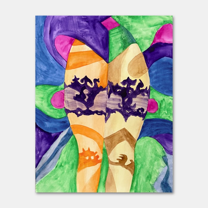 original watercolor painting by artist Mark McKinney